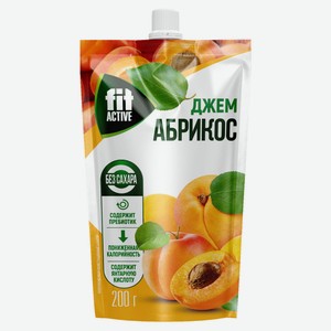 Джем FitActive абрикос без сахара, 200 г