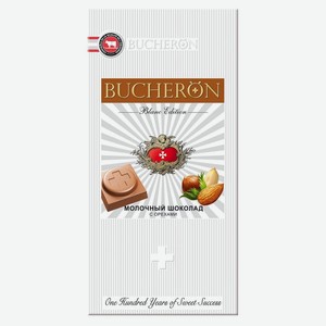Шоколад молочный BUCHERON Blanc Edition с орехами, 85 г