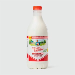 Молоко  Домик в деревне  Отборне 3.7% 1400мл