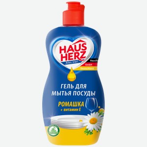 Средство для мытья посуды Haus Herz Ромашка Витамин Е, 450 мл