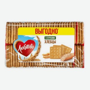 Хлебцы пшеничные Любятово с отрубями, 370 г