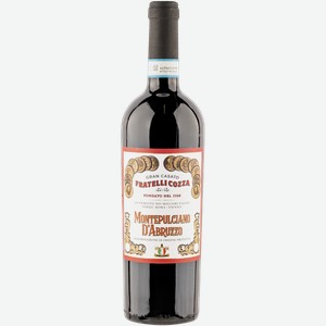 Вино красное сухое стиль №1 Монтепульчано Абруццо Фрателли Коцца 2020 Фрателли Коцца с/б, 0,75 л