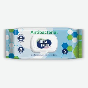 Влажные салфетки Ultra Fresh Антибактериальные 72 шт
