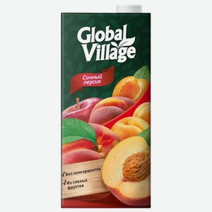 Напиток сокосодержащий Global Village из персиков, яблок и абрикосов