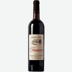 Вино тихое красное сухое ЗГУ Крым Chateau Cotes de Saint Daniel TRAMONTO 2017 0.75 л
