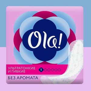 Ежедневные прокладки Ola! ультратонкие Light без аромата 60 шт