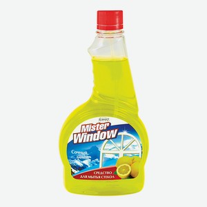 Средство для стекол MISTER WINDOW Сочный лимон, запасной блок, 500 мл