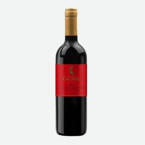 Вино ординарное сортовое красное полусухое ЧИЛАНО Сира 12,5% 0,75л