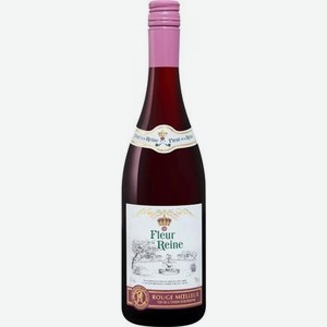 Вино красное Fleur de la Reine, полусладкое, 2021, 750 мл