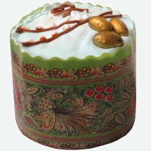 Кулич Русское Время Пасхальный творожный с шоколадной начинкой, 390г