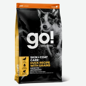 Корм GO! Solutions для щенков и собак, со свежей уткой и овсянкой (1,59 кг)
