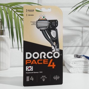 Dorco мужской станок для бритья и 2 кассеты Dorco Pace 4