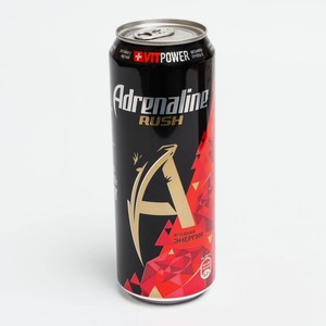 Энергетический напиток ADRENALINE Juicy Red, ж/б, 449 мл