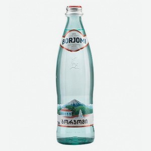 Вода Borjomi 0,5л с/б газированная
