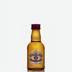 Виски Чивас Ригал шотландский купажированный 12 лет 40% 0,05л