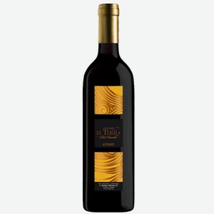 Вино Эль Терра ординарное красное полусладкое 10-11% 0,75л