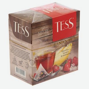 Чай черный TESS Banana Split, 20 пакетиков*1,8 г