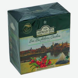Чай черный AHMAD TEA Sea Buckthorn Candies с облепихой, 20 пакетиков*1,8 г