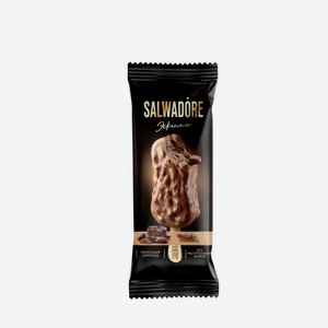 Мороженое Эскимо  Salwadore  сливочное шоколадное 10 % с шок.с ваф.крош., 80 г