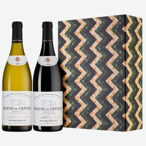 Вино Набор Bouchard Pere & Fils: Beaune du Chateau Premier Cru Rouge 2018, Blanc 2018 0.75 л.