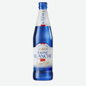Пивной напиток Krone Blanche Biere пастеризованный, 450 мл