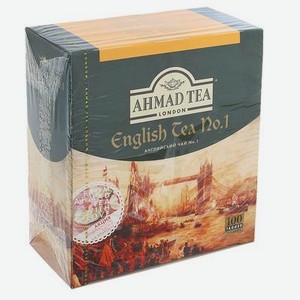 Чай черный AHMAD TEA English №1 с бергамотом, 100 пакетиков*2 г