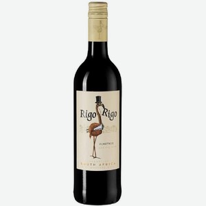 Вино Риго Риго Пинотаж (Вестерн Кейп) молодое, красное, полусухое, 0,75л, 13,5%
