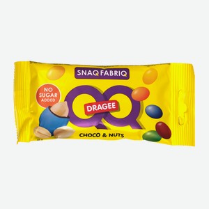 Драже Snaq Fabriq с арахисом и молочным шоколадом покрытое разноцветной глазурью, 40г