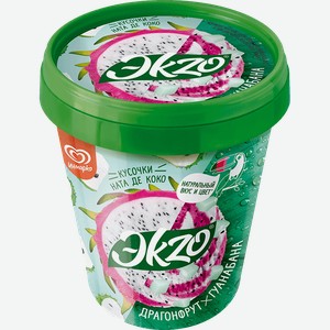 Мороженое Эkzo молочное сок карамболы-ната де коко-драгонфрут 2%, 520г