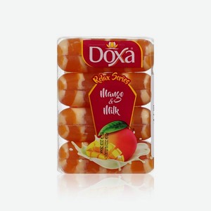 Мыло туалетное Doxa Relax series   Mango & Milk   4*75г