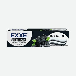 Зубная паста EXXE Мятная свежесть с углем, 100 г