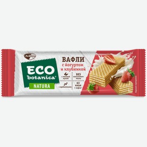 Вафли Eco botanica с йогуртом и клубникой, 25 г