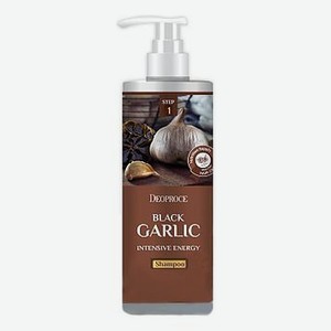 Шампунь для волос с экстрактом черного чеснока Shampoo Black Garlic Intensive Energy 1000мл: Шампунь 1000мл