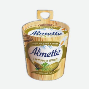 Сыр творожный  Альметте  С огурцами и зеленью 150г