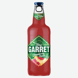 Пивной напиток Tony s Garret Hard Raspberry Peach, 400 мл