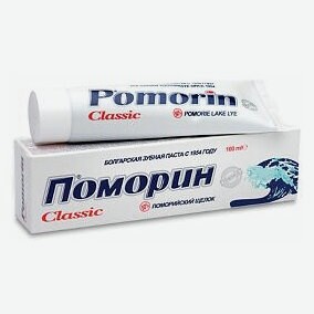 Зубная паста POMORiN Сlassic Whitening/Поморин мягкое отбеливание защита десен 100 мл