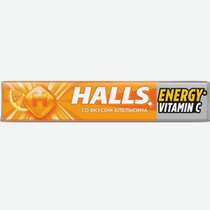 Леденцы Halls с витамином С и вкусом апельсина 25г