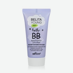 BB крем для лица Bielita Young Skin   Эксперт матовости кожи   для нормальной и жирной кожи 30мл