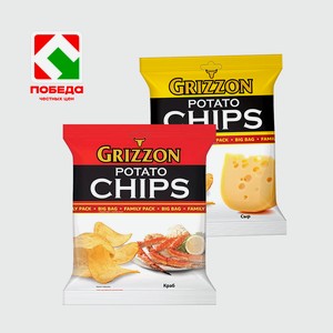 Чипсы  CRIZZON , 300г - краб - сыр