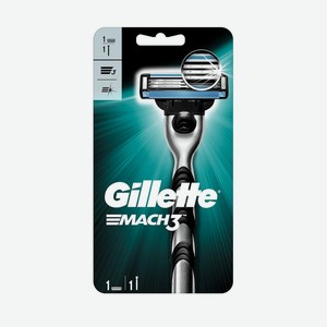 Станок для бритья Gillette Mach3 1 шт+1 шт