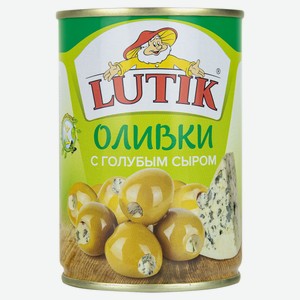 Оливки LUTIK с голубым сыром, 280 г