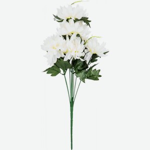 Букет искусственный Хризантемы классические цвет: белый, 43 см