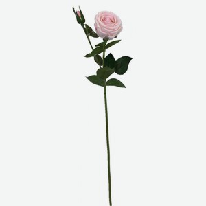 Цветок искусственный Роза цвет: бледно-розовый, 71 см