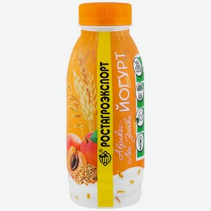 Йогурт Ростагроэкспорт абрикос-лён-злаки 2,5% 290 мл