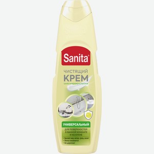 Чистящий крем для кухни и ванной Sanita Universal сицилийский лимон 600 мл