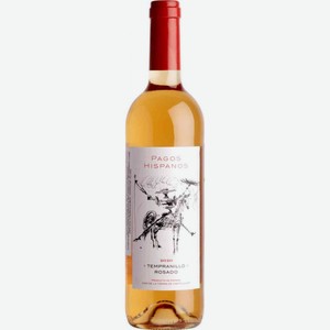 Вино Pagos Hispanos Tempranillo розовое сухое 12 % алк., Испания, 0,75 л