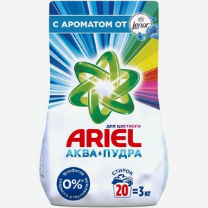Стиральный порошок Ariel 2 в 1 Ленор Эффект автомат для цветного 3 кг