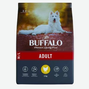 Mr.Buffalo Adult сухой корм для взрослых собак всех пород Курица 2 кг