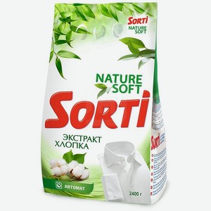 Порошок стиральный Sorti Экстракт Хлопка автомат 2 2.4 кг