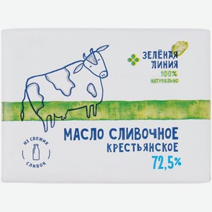 Масло сладко-сливочное Судогодский молочный завод Крестьянское несолёное 72,5% 200 г
